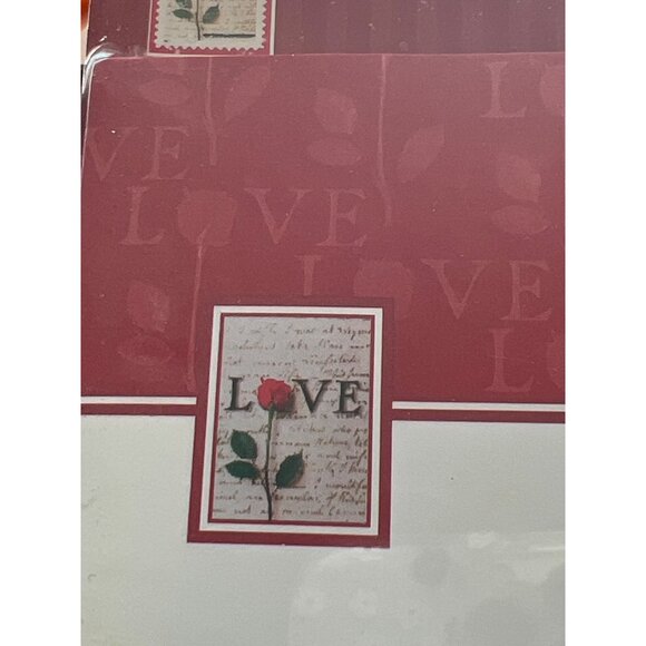 Vintage 2002 Love Themed Computer Stationery 20 Sheets Ink-Jet Laser-Printer NEW - Picture 2 of 5